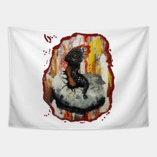 Fire Dragon - mythical beast, firefighter Tapestry