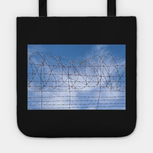 Barbed Wire Fence - Stay Out Tote