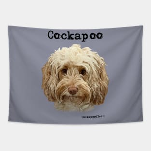 Golden Apricot Cockapoo / Spoodle and Doodle Dog Tapestry