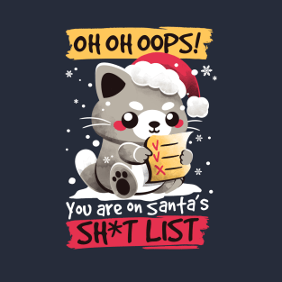 Santa shit list T-Shirt