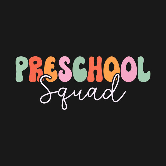 Preschool Squad Retro Groovy by TheDesignDepot