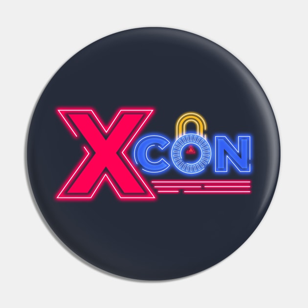 X-Con Neon Pin by DeepDiveThreads