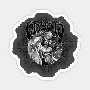 GNOSIS - art nouveau psychedelic esoteric occult spiritual design Magnet