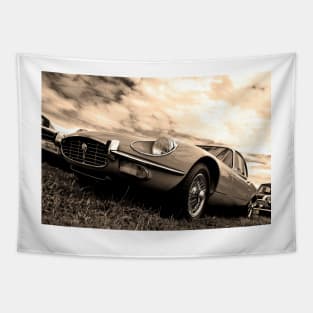 Classic British Sports Motor Car Tapestry