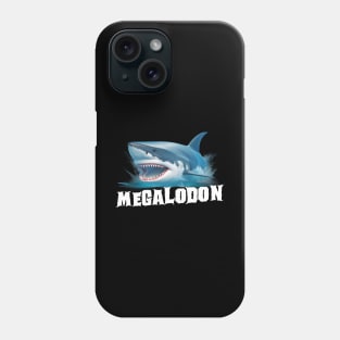 Great White Megalodon Design Phone Case