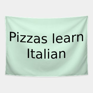 Pizzas learn Italian Tapestry