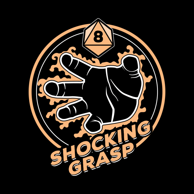 D&D Spell Shocking Grasp by Natural 20 Shirts