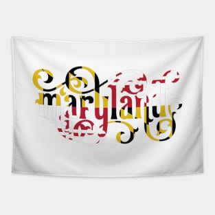 Maryland Script Flag Tapestry