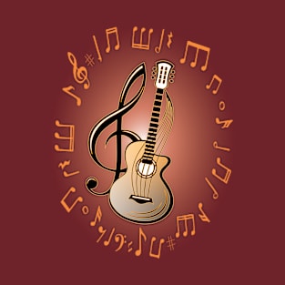 Guitar and Music T-Shirt