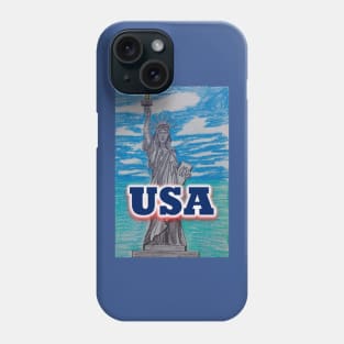 Lady Liberty and the USA Phone Case