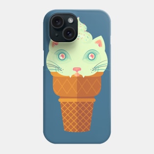 Strawberry-Mint Cat Phone Case