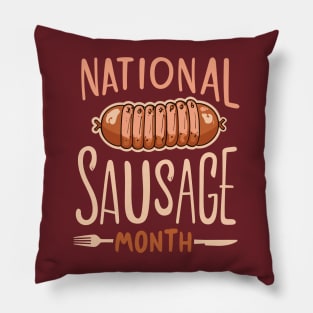 National Sausage Month – October Pillow