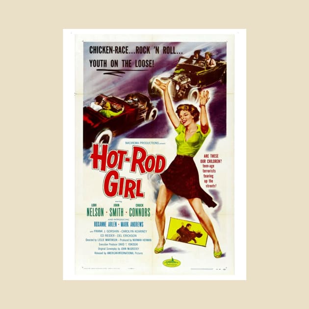 Vintage Movie - Hot Rod Girl by Kleiertees