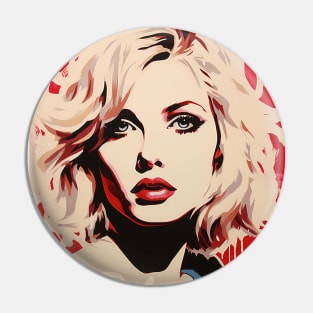 Blondie pop art Pin