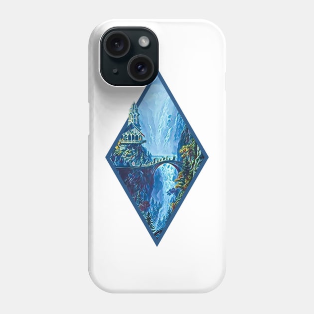 The Fellowship Departs - Digital Art - Diamond Frame - White - Fantasy Phone Case by Fenay-Designs