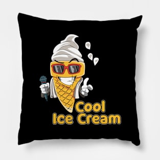 Ice Cream Cool Summer Vacation Glasses Pillow