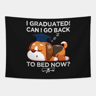 I Graduated Can I Go Back to Bed Now, Funny Graduation Tapestry