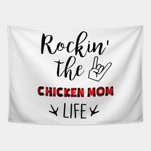 Rockin' The Chicken Mom Life Tapestry