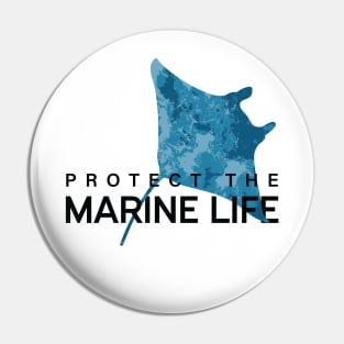 Aquatic Animal Protect and Respect Marine Life Pin