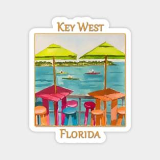 Key West Florida Umbrellas - WelshDesigns Magnet