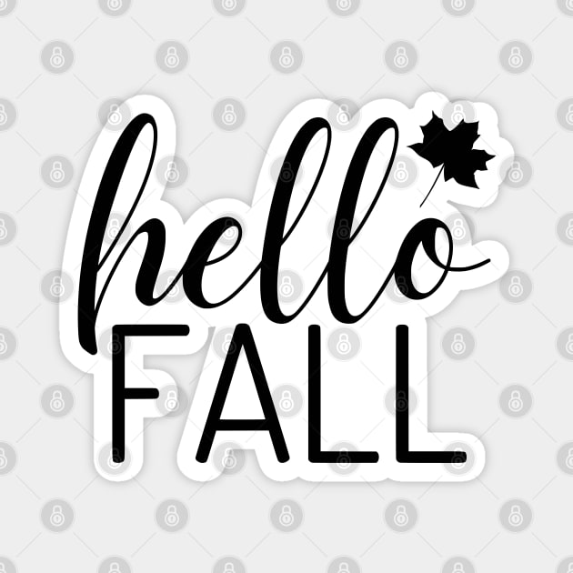 Hello fall Magnet by Peach Lily Rainbow