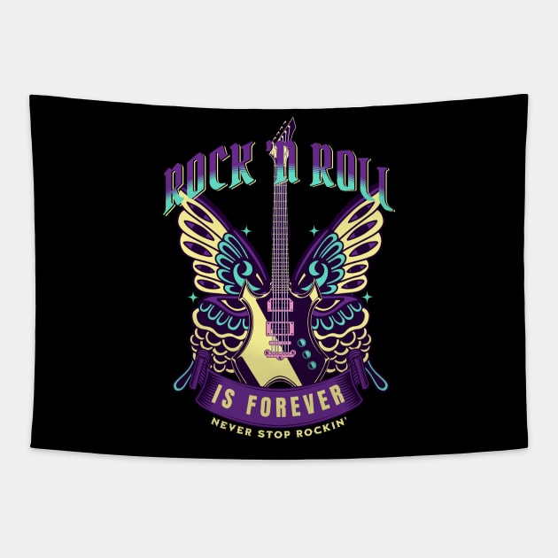 Rock N Roll Is Forever 2 Tapestry by RockReflections