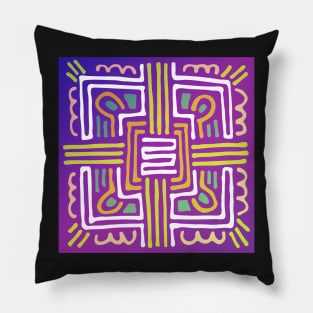 Purple Mandala Design Pillow