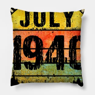 80 Years Being Awesome July 1940 Quarantine Edition Pillow