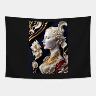 Scrimshaw Ivory Princess Tapestry