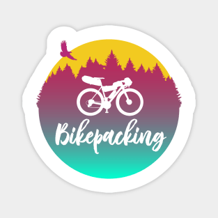 Bikepacking - Adventure Cycling Circular Artwork Magnet