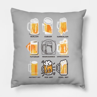 Beer art history Pillow