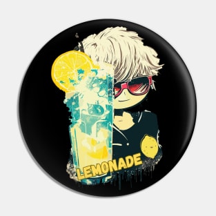 Street art anime lemon lemonade Pin