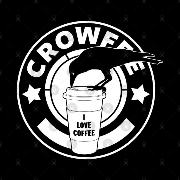 Crowfee Coffee Lover Gift For Coffee Drinkers by BoggsNicolas