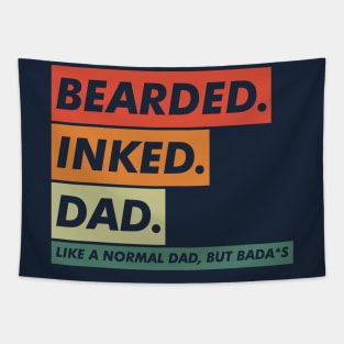 BEARDED INKED DAD Tapestry