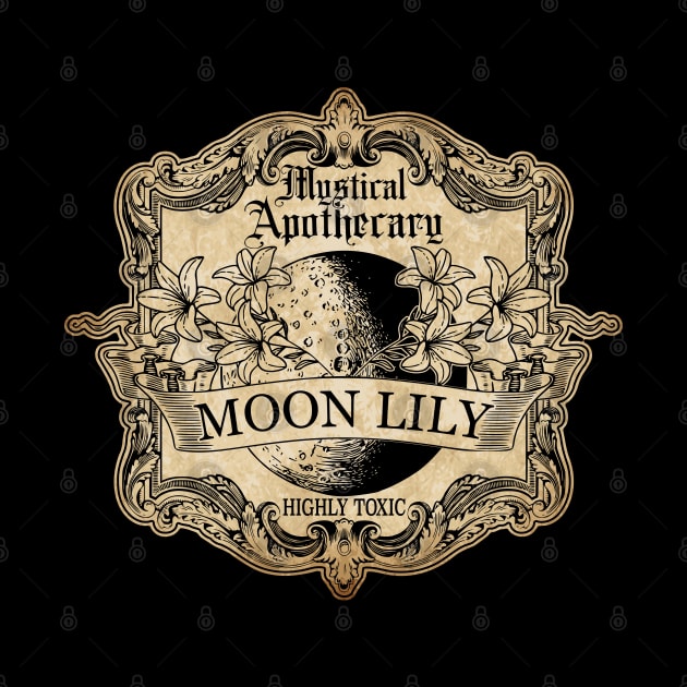 Moon Lily Potion Label by RavenWake