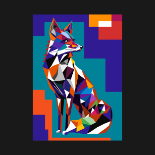 Fox animal wpap pop art T-Shirt