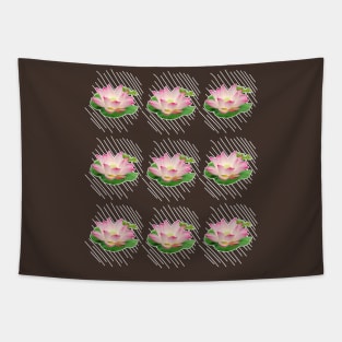 namaste lotus flower Tapestry