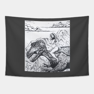 Prehistoric Beauty Tapestry