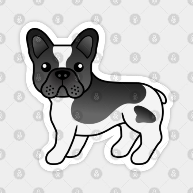 Wallpaper Black Pied French Bulldog Cute Cartoon Dog Illustration French Desktop Wallpaper Free
