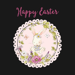 Happy Easter 2021 - Little Cute Bunny - Whimsical Art T-Shirt