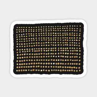 GOLDEN GLITTER DOTS Magnet