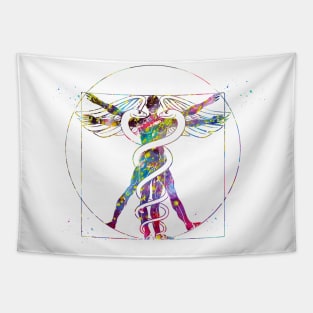 Caduceus medical sign Tapestry