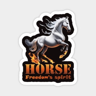 horse "freedom's spirit" Magnet