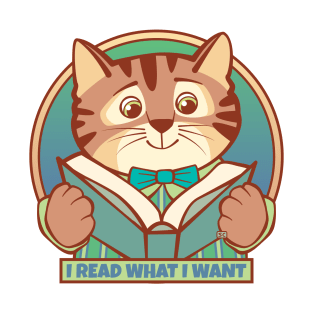 I Read What I Want Cat T-Shirt