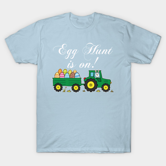 Discover Egg Hunt Is On Bunny Tractor Cart Cute Easter 2021 Boys Gift - Egg Hunt Is On Bunny Tractor - T-Shirt