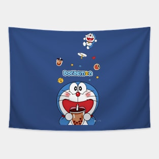 doraemon dorayaki boba Tapestry