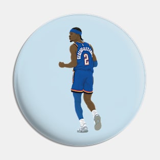 Shai Gilgeous-Alexander Digital Illustration Pin