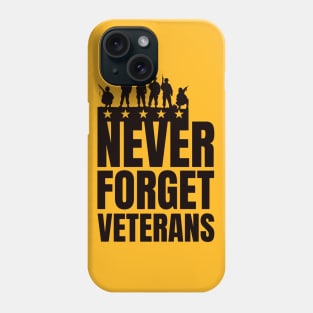 NEVER FORGET VETERANS - Memorial day gift Phone Case