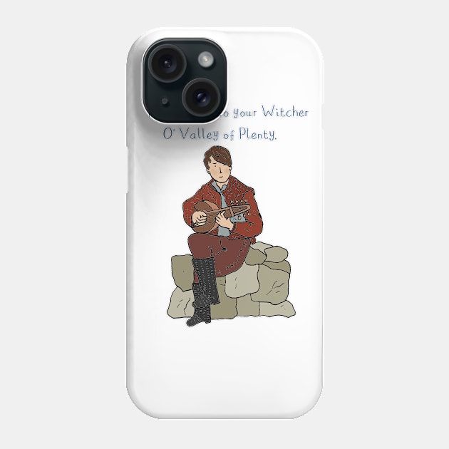 The Witcher - Jaskier Phone Case by JennyGreneIllustration