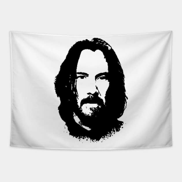 Keanu Reeves Portrait Tapestry by Anv2